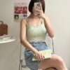 肩麻花背心