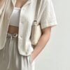 棉麻四領短襯衫