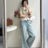 棉麻四領短襯衫