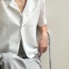 棉麻四領短襯衫