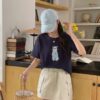 藍衣眼鏡貓咪T