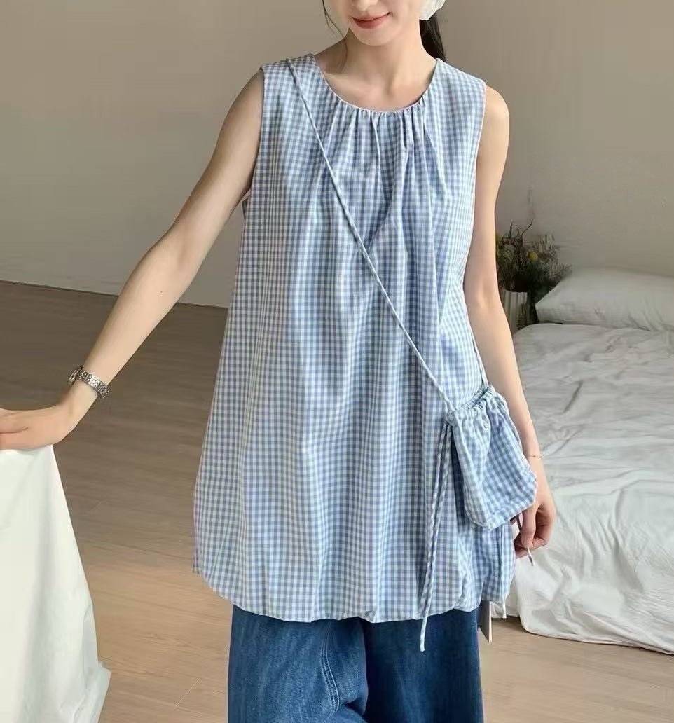 附小包包花苞背心洋