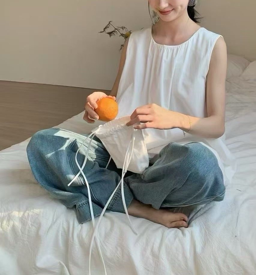 附小包包花苞背心洋