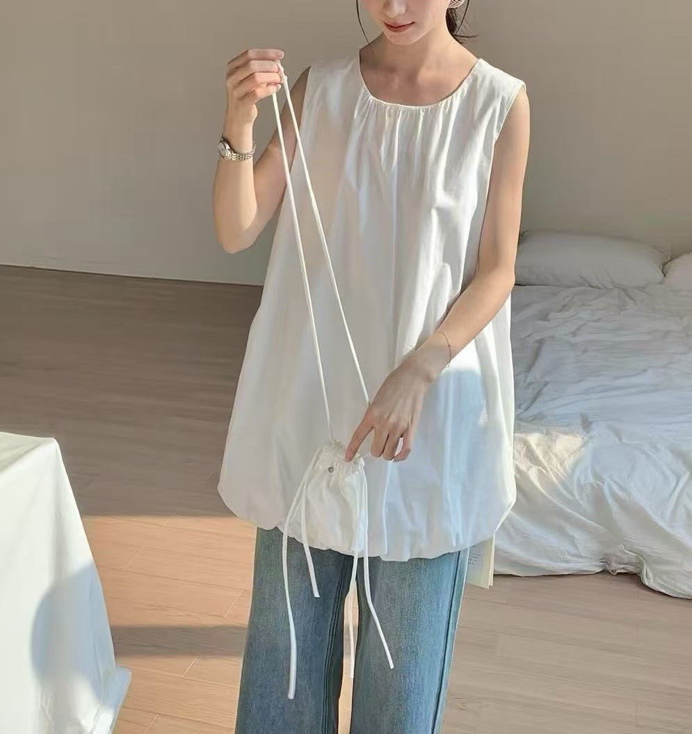 附小包包花苞背心洋