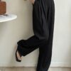 腰帶環西裝長褲