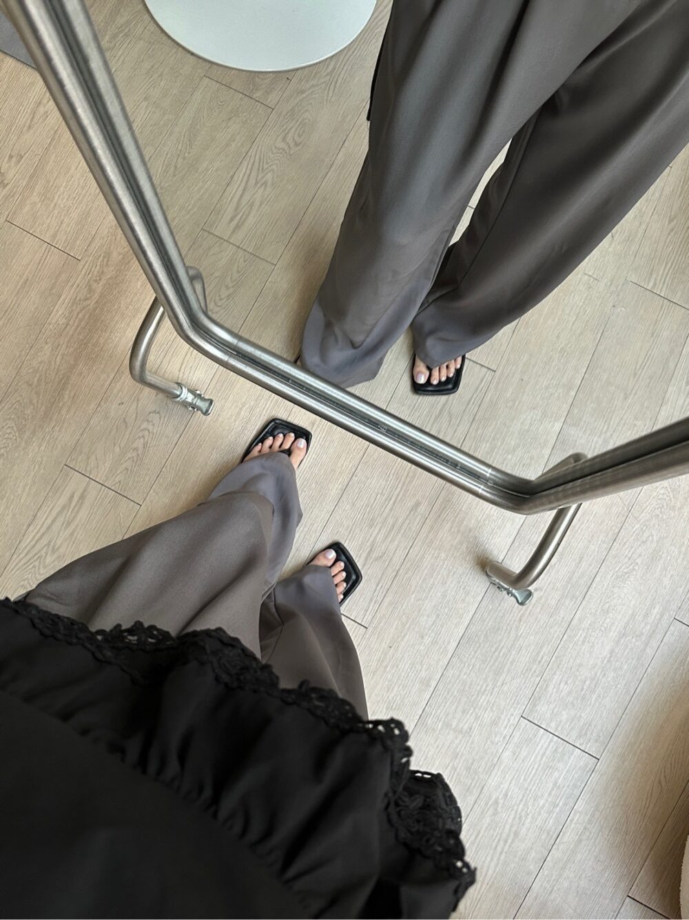 腰帶環西裝長褲