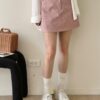 小香風菱格短裙
