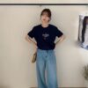涼感英文字母棉T