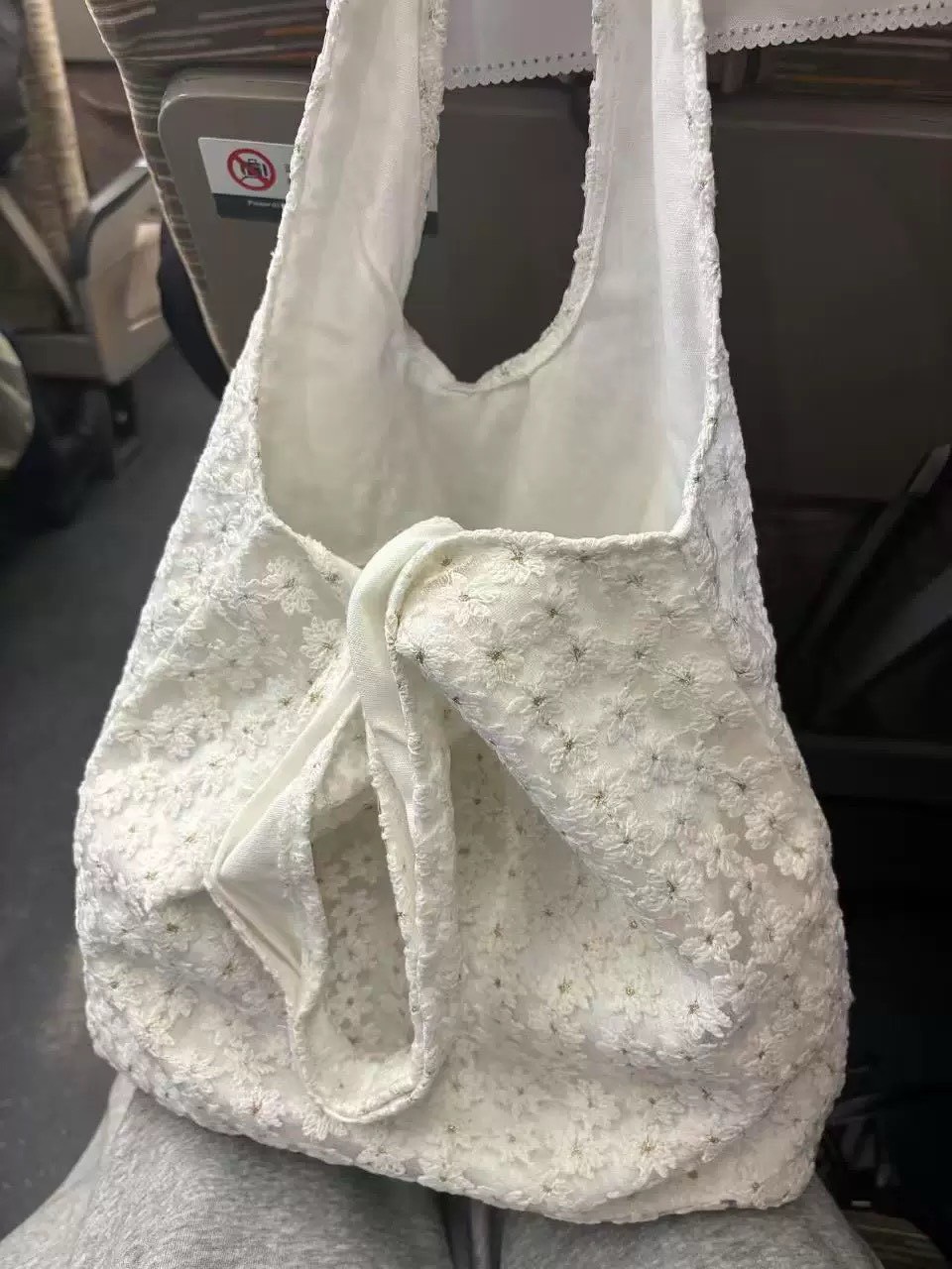 小花刺綉網紗蕾絲背心包