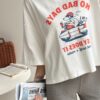 狗狗復古刷舊短T