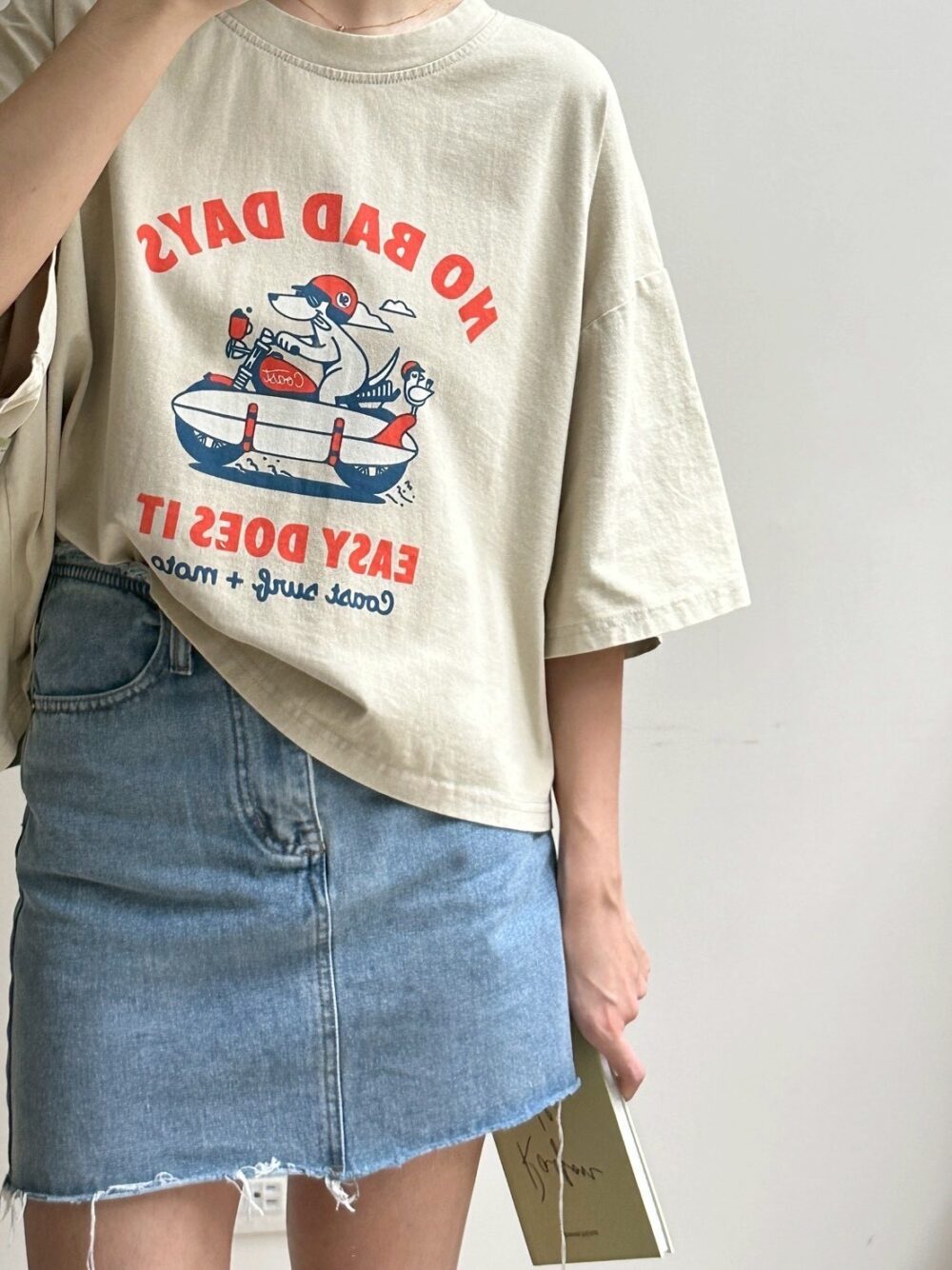 狗狗復古刷舊短T