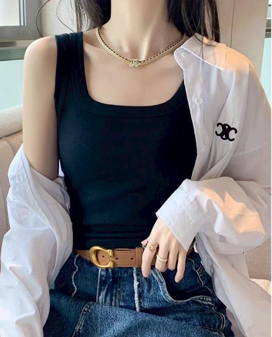 手掌杯寬肩小背心