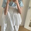 附包包細肩花苞上衣