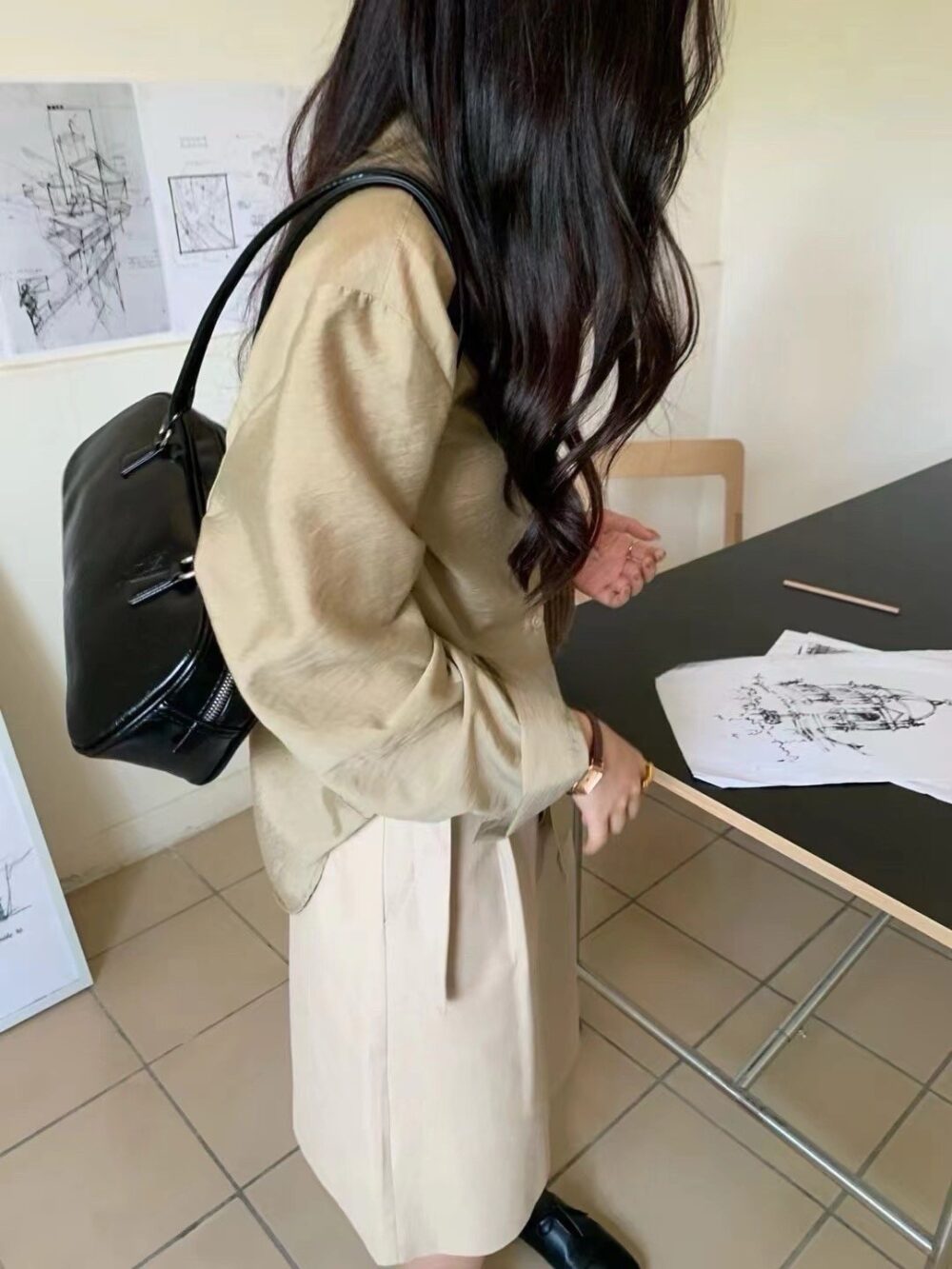 後排釦造型襯衫