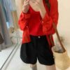 襯衫+細肩背心2件組