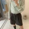襯衫+細肩背心2件組