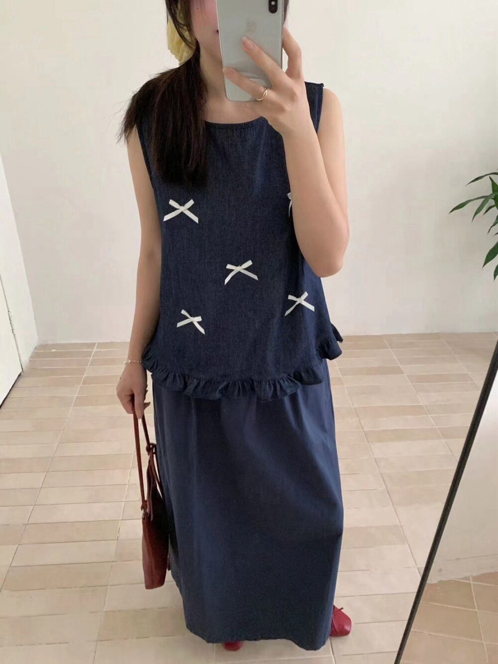 立體蝴蝶結背心