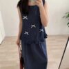 立體蝴蝶結背心