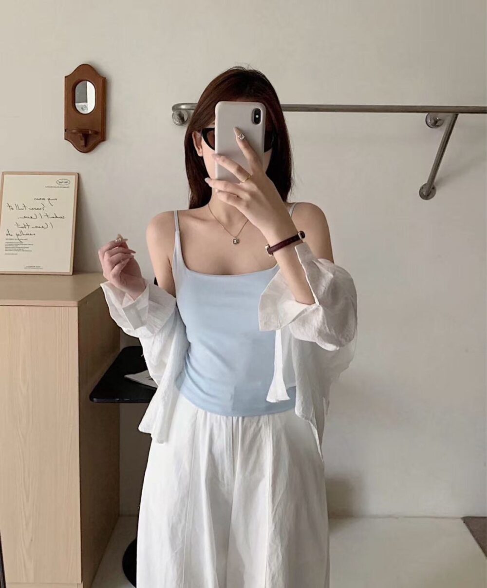 超舒服莫代爾一體式罩杯背心