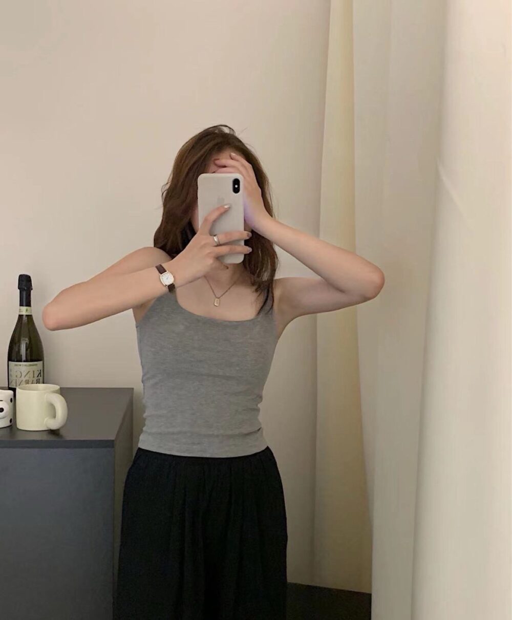 超舒服莫代爾一體式罩杯背心