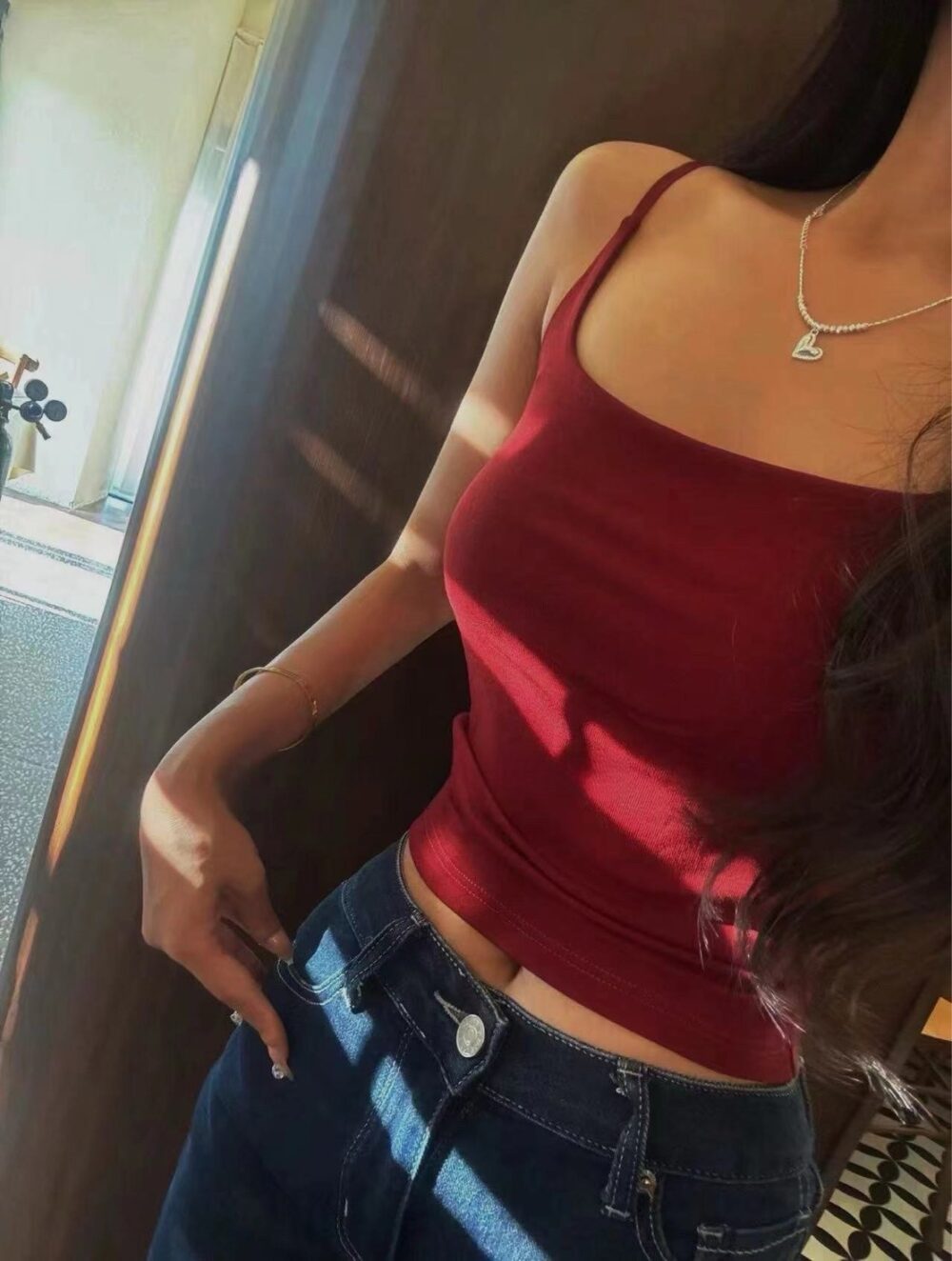 超舒服莫代爾一體式罩杯背心