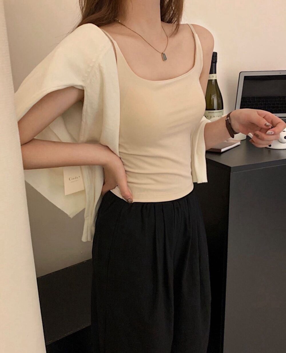 超舒服莫代爾一體式罩杯背心